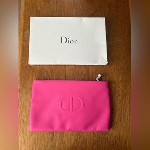 Dior Vibrant Pink and Red Pouch